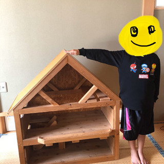 二階建てドールハウス　ハンドメイド　木製　メルちゃん　リカちゃん...