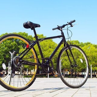 【乗車半日のみ美品】LIG 700Cシマノ6段変速アルミ製クロスバイク  CR-7006 LIG ブラック