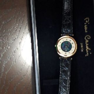 新品‼未使用‼ピエールカルダン　革ベルトオパール腕時計