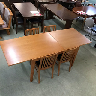 イタリア カリガリス社製 伸長式ダイニング5点