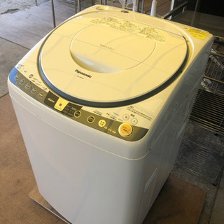 【リサイクルサービス八光　田上店　安心の3か月保証　旧鹿児島市配達・設置無料】パナソニック Panasonic NA-FR80H8-W [たて型洗濯乾燥機 8kg 泡洗浄 エコナビ搭載 ホワイト]　2015年製