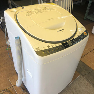 【リサイクルサービス八光　田上店　安心の3か月保証　旧鹿児島市配達・設置無料】パナソニック Panasonic NA-FR80H8-W [たて型洗濯乾燥機 8kg 泡洗浄 エコナビ搭載 ホワイト]　2015年製