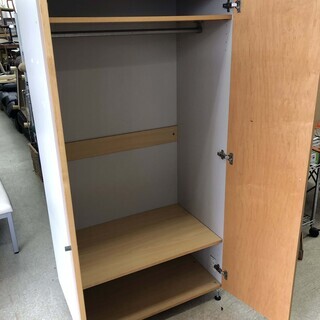 クローゼット ワードローブ 無印良品 幅86cm 奥行57cm 高さ175cm 木材 衣類収納 シンプル 棚付き 無印良品計画  ペイペイ対応 札幌市西区西野