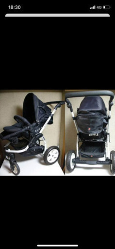 美品　hugmeベビーカー 2wayタイプ　0ヶ月から使用可能