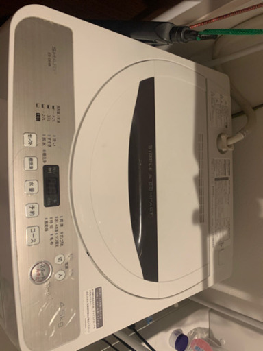 【美品】2018年版　洗濯機　sharp 4.5kg