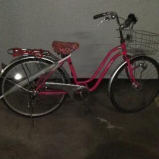 自転車　ピンク　