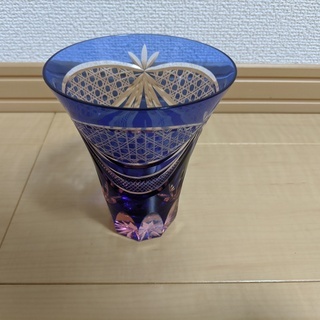 【高級品】彩花切子　グラス　タンブラー　