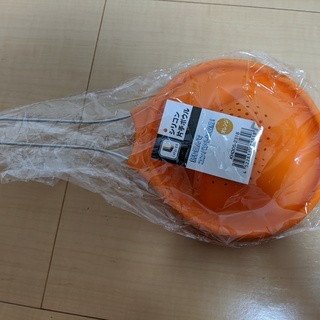 【新品未使用】シリコン　片手ボウル　オレンジ
