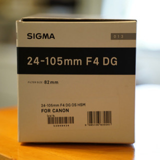 Canon Ef Sigma 24mm 105mm F4 Artレンズ超美品 ライフタイム 開明のカメラ レンズ の中古 あげます 譲ります ジモティーで不用品の処分