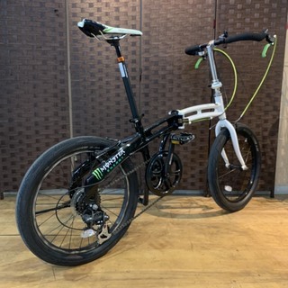 DOPPELGANGER ドッペルギャンガー 210 20インチ折畳み自転車 使用感ありますが全体的に綺麗な車体です。 カスタム点 サスペンション機構付シートポスト サドル プロロゴ zero タイヤ TIOGA SPEC TR 2.40 ハンドル ブルホーンカスタム 札幌発