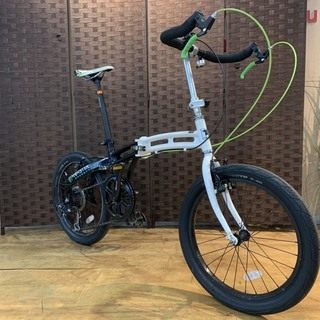 DOPPELGANGER ドッペルギャンガー 210 20インチ折畳み自転車 使用感ありますが全体的に綺麗な車体です。 カスタム点 サスペンション機構付シートポスト サドル プロロゴ zero タイヤ TIOGA SPEC TR 2.40 ハンドル ブルホーンカスタム 札幌発