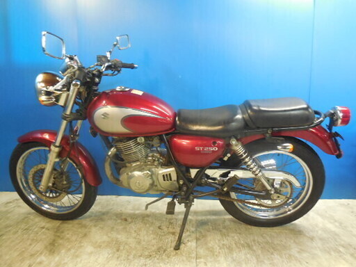 SUZUKI ST250-E 赤/銀 激安配送キャンペーン 諸経費無し 消費者還元店 点検