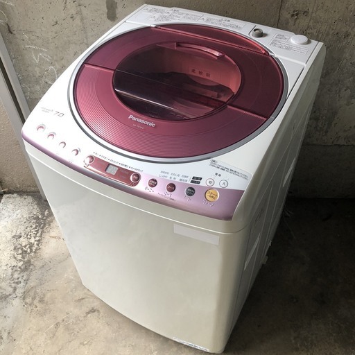 パナソニック　７kg  ピンク　洗濯機