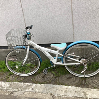 女の子用24インチ自転車　