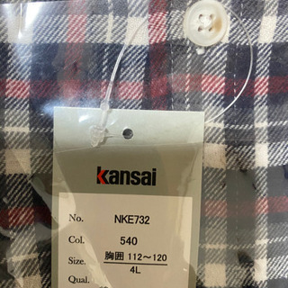 メンズシャツ　KANSAI ４L 未使用　あげます