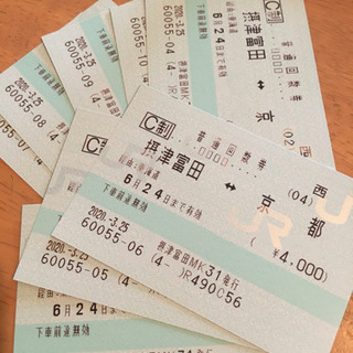 JR切符（京都←→摂津富田）