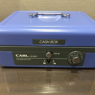CARL キャッシュボックス　CB-8200 青【美品】
