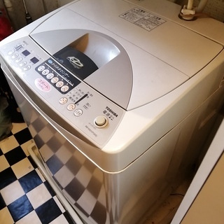 古い洗濯機ですが、まだまだ使えます。