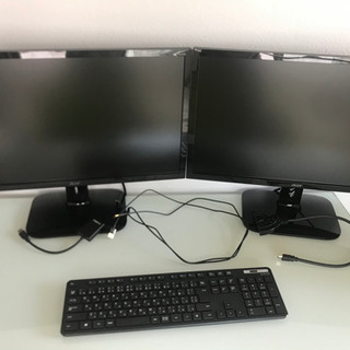 24インチモニター2台+HDMIケーブル2本など 【公式通販】