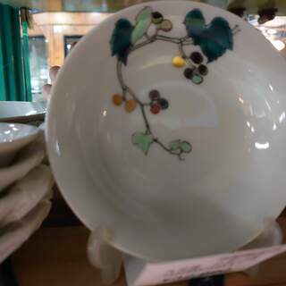 【愛品倶楽部柏店】九谷焼 色絵金彩野葡萄 小皿５枚揃 武腰潤 作
