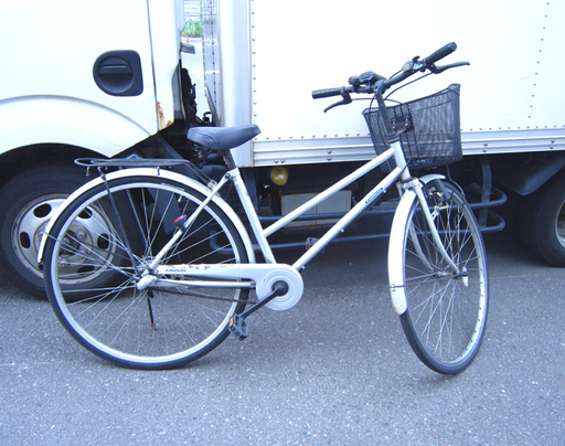 27インチ 自転車 3段 切換 カゴ 荷台 スタンド付き 札幌市 白石区 東札幌