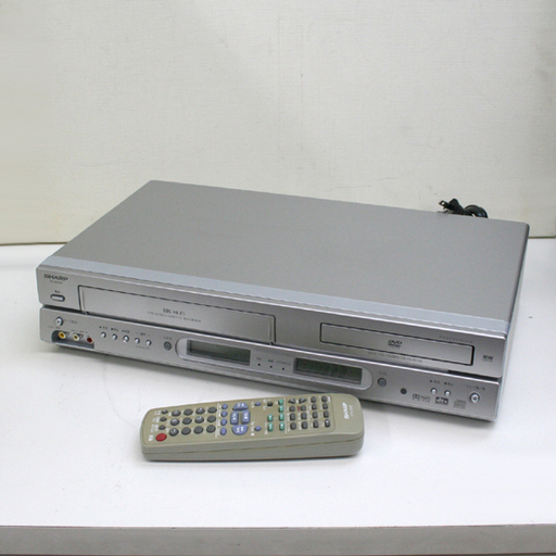 SHARP VHS一体型DVDプレーヤー DV-NC600 2003年製 非純正リモコン付き シャープ 動作確認済み ☆ PayPay(ペイペイ)決済可能 ☆ 札幌市 清田区 平岡