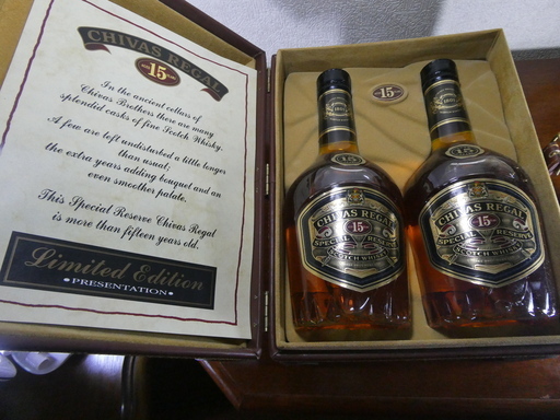 珍品　レア　Chivas Regal/シーバスリーガル　15年　limited edition　革箱入り