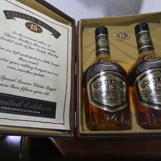 珍品　レア　Chivas Regal/シーバスリーガル　15年　limited edition　革箱入り