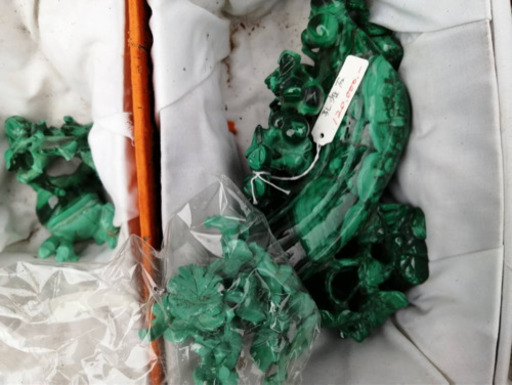 孔雀石香合 福岡県北九州市小倉南区