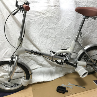 【新品】16インチ 折り畳み自転車 シルバー