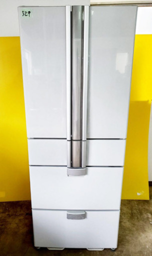 329番 SHARP✨ノンフロン冷凍冷蔵庫✨SJ-F500R-H‼️