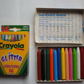 Crayolaクレヨン16色, Pentel Crayon 12色
