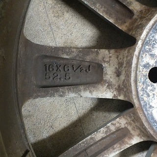 【苫小牧バナナ】FIREHAWK 205/55R16 10年製 難あり マツダ純正 アルミ 16×6 1/2J オフセット 52.5 PCD 114.3