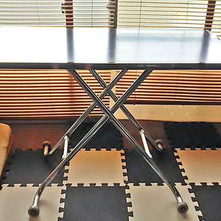  配達可 ガス圧 昇降 テーブル 高さ調整で便利 幅100×奥50cm