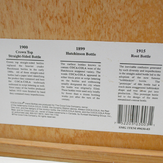 CocaCola/コカコーラ ボトル3本セット 1899 1900 1915 ハッチンソン