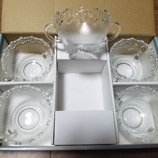 【値下げ】デザートガラス食器セット☆Nja182