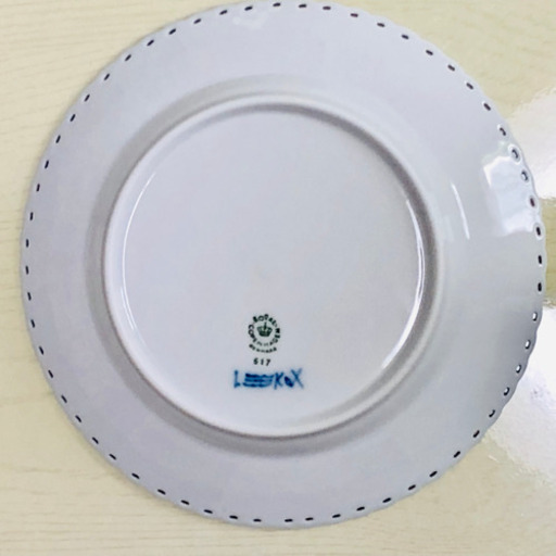 165000円☆ブルーフルーテッド「フルレース」17㎝皿5枚☆未使用
