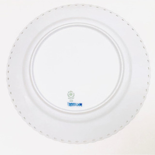 未使用 ブルーフルーテッド「フルレース 」19㎝プレート