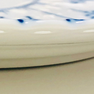 未使用 ブルーフルーテッド「フルレース 」19㎝プレート