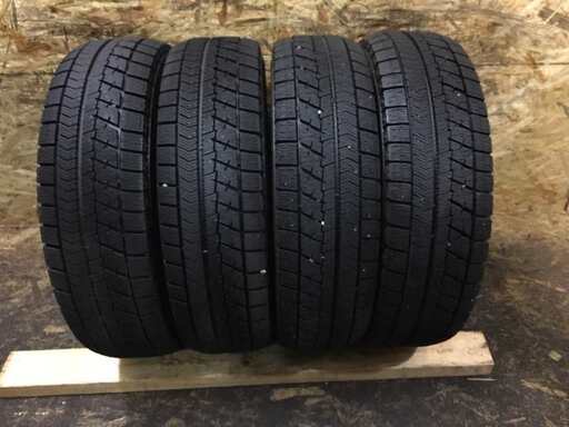 【2022秋冬新作】 バリ溝 2018年製 4本 スタッドレス 14インチ 185/70R14 VRX BLIZZAK BS ノート QR決済可能 クレジットカード (TU36) フリード等 カローラフィールダー タイヤ、ホイール