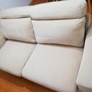 (受渡し予定者決定)無印良品 ダウンフェザー ソファ & ヘッドレスト