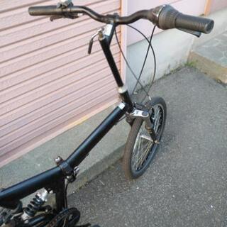 決まりました！札幌市内配達無料！中古折り畳み自転車20インチブラック！