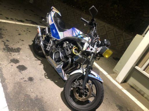 CBR400F 純正ライトステーセット 角目