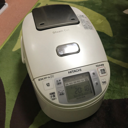 HITACHI 蒸気カット 極上炊き 炊飯器 RZ-KV100K(W)
