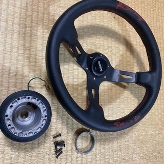 内装、インテリア 車両ステアリング Mama sports
