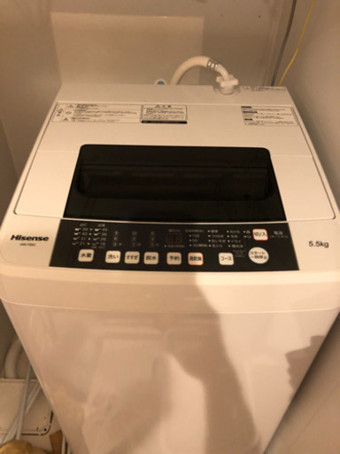 【値下げ】ハイセンス　洗濯機　5.5リットル　美品　５月中
