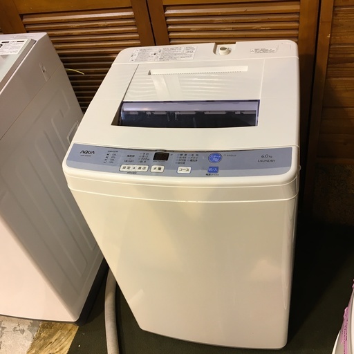 【No.110】洗濯機 AQUA 2015年製（6.0Kg)