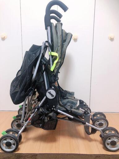 ☆全国発送対応☆交渉可☆【Jeep】ベビーカー ツイン 二人乗り用  