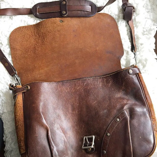 イタリア製】RRL 【LEATHER MAIL BAG】 レザー メール バッグ