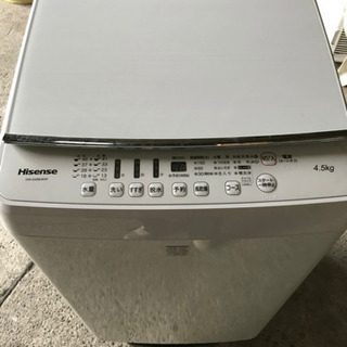 2016年式 洗濯機 4.5㌔ Hisense